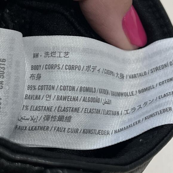 Abercrombie & Fitch Jeans The '90s Relaxed Leather Mix Black 26/2S Curve Love - Picture 10 of 10